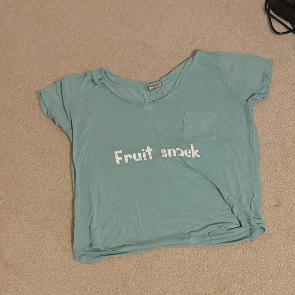 Kids Teal 'Fruit Snack' T-Shirt